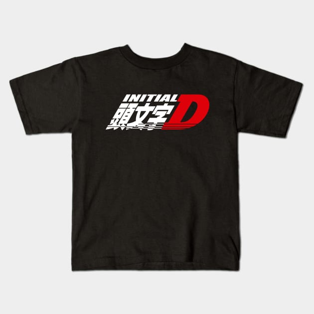 Initial D logo Kids T-Shirt by hole